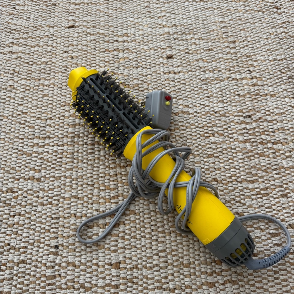 Yellow and Gray Hair Styling Brush